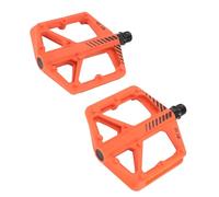 Depisuta Pédales de Vélo de Montagne, Fibre d'essieu en Acier Fibre Non Glissant Élargi Creend Out Out Conception pour la Route et Le Vélo (Orange)
