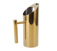 Depisuta Pichet à Eau, Pichet à Boisson à Corps Droit en Acier Inoxydable 304 de 1 L avec Bec Anti-fuite Anti-déversement pour thé aux Fleurs de Cocktail, thé infusé à Froid, Plage de -30 (GOLD)