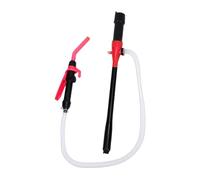 Depisuta Pompe de transfert portable, Contrôle réglable du débit 2.2GPM Pompe à Siphon alimentée par batterie avec filtre pour l'essence, le kérosène et le transfert d'eau (rouge)