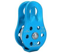 Depisuta Poulie D'escalade Poulie Piade Pivotante Lourde 26kn pour L'escalade de Corde 12 Mm, Alliage en Aluminium Transport Transportant (BLUE)