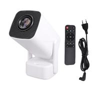 Depisuta Projecteur Intelligent avec WiFi 6, 25-110 Pouces (Prise UE) | 200 ANSI, Projecteur Portable, Boîtier ABS, Usage Domestique, Bluetooth 5.4, Prise en Charge 4K 1080P, Compatible avec