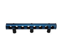 Depisuta Rack à vin Mural, Support de Bouteilles de vin en Acier Inoxydable à 8 Trous, Facile à Installer, Organisateur de Rangement de v in Rouge en métal pour la Cuisine et Le Bar (Blue)