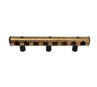 Depisuta Rack à vin Mural, Support de Bouteilles de vin en Acier Inoxydable à 8 Trous, Facile à Installer, Organisateur de Rangement de v in Rouge en métal pour la Cuisine et Le Bar (Gold)