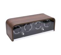 Depisuta Remontoir de Montre avec Lumière LED, 5 Modes de Rotation, Boîte de Rangement Automatique avec Moteur Super Silencieux, 4 Shakers Rotatifs pour Montres Automatiques et Mécaniques