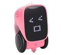 Depisuta Robot Intelligent à Chargement par USB, Robot Conteur D'histoires Tactile avec Télécommande, Jouet Compagnon Interactif Programmable pour L'éveil des Enfants. (Pink)