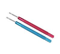 Depisuta Rouge + Bleu 2 Pièces Levier D'Aiguilles de Montre Outil de Levage de Main de Montre Robuste pour Démonter Les Aiguilles de Poignée Moletée Pratique pour Les Réparateurs de
