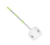 Depisuta Rouleau Collecteur de Balles de Tennis, en Acier Inoxydable, sans Se Pencher, Ramasseur à Roulement Rapide pour jusqu'à 40 Balles de Tennis, avec Poignée Télescopique pour Un (L)