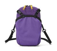 Depisuta Sac à Dos en Nylon Léger 1,2 L, Sac Bandoulière Anti-éclaboussures avec Sangle Ajustable, 3 Compartiments Séparés, pour Navette Randonnée Camping, D'extension de Randonnée (PURPLE)