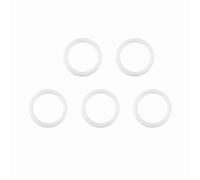 Depisuta Silicone Safe o Anneaux Adaptateur de Clips de Chaîne de Sucette bébé pour bébé, Détenteur Durable et Fonctionnel pour les Sucettes, Facile à Nettoyer, Neutre pour et Garçon (WHITE)