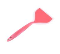 Depisuta Spatule en Silicone Antiadhésive, Pelle de Cuisson Rotative, Ustensile de Cuisine à Large pour Gâteau, Viande, Pizza, Couleurs Orange et Vert (poignée Orange)