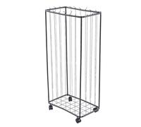 Depisuta Support de Rangement pour Balles de Garage, Chariot Organisateur D'équipement de Sport au Sol Roulant en Métal avec Roues et Corde élastique, Support de Balle de Autoportant