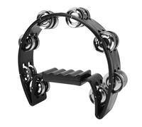 Depisuta Tambourin à Percussion en Plastique, Instrument de Musique à Main Demi-lune avec 8 Clochettes pour Adultes, Fêtes D'enfants, KTV, école, événements, église