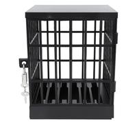Depisuta Téléphone Portable en Prison boîte de Verrouillage, Prison pour téléphone Portable avec Serrure et age verrouillable pour téléphone, Jusqu'à Six téléphones (Tout Noir)