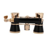 Depisuta Télescope de Théâtre Binoculaire D'opéra 3X25 Puissance Claire pour Femmes Filles Enfants en Plastique 11 * 6.3 * 3 Cm (Black)