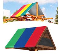 Depisuta Tissu de la Canopée de Sunshade, 132x226cm 210d Tissu Oxford Rectangle Shade Sun Sail Canopy Garden Extérieur Auvent HOL Swing Swing Canopy with Vis Accessoires pour Terrasses Entrailles