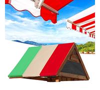 Depisuta Tissu de la Canopée de Sunshade, 132x226cm 210d Tissu Oxford Rectangle Shade Sun Sail Canopy Garden Extérieur Auvent HOL Swing Swing Canopy with Vis Accessoires pour Terrasses Entrailles