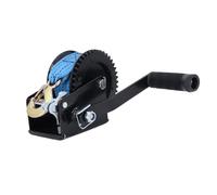 Depisuta Treuler à la Manivelle à Main, Treuil Manuel de 1200 Lb avec Sangle de 26 Pieds pour Camion RV VTT à Jet Ski Lourd avec un Ratio de Vitesse de 4,1: 1 et un Cliquet à 2 Voies