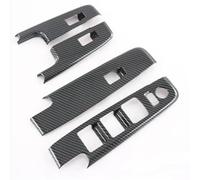 DEPKKKI Accessoires auto for Isuzu D-MAX (2021-2025) : lève-vitres en fibre de carbone, caches de vitres, autocollants for interrupteurs.