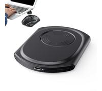 Déplaceur de Souris Automatique ABS Compact 13cm Déplaceur de(Black)