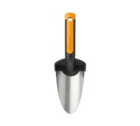 Fiskars Déplantoir Premium 1000726 – Lame en acier inoxydable, 27 cm, Noir/Orange