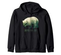 Depoe Bay Bear State of Oregon Pacific NW Wildlife Sweat à Capuche
