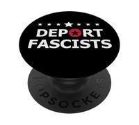 Deport Fascism Anti-Fascism Resist Protest Fight Oligarchy PopSockets PopGrip Adhésif