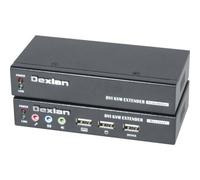 Deport KVM DVI/USB 2.0/Audio sur 2 x CAT5 50m