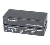 Deport KVM DVI/USB 2.0/Audio sur 2 x CAT5 50m
