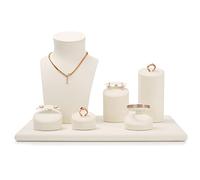 deposito di gioielli Ensemble de supports d'affichage bijoux, présentoir buste collier