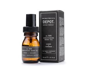 Depot 500 Beard & Mustache Specifics No. 505 Huile à barbe Gingembre & Cardamome Brillance et Douceur 30 ml