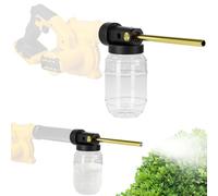 Dépoussiéreur de terre de diatomée pour souffleur DeWalt 20 V DCE100B - 1 L de capacité pour poudre de jardin avec buse de 19,1 cm pour jardinage biologique et fournitures agricoles (ventilateur et