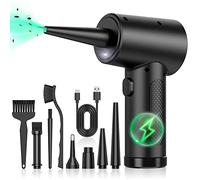 Dépoussiéreur électrique à air comprimé - 91 000 tr/min, souffleur sans fil ultra-puissant, rechargeable par USB, durable, 3 vitesses réglables, pour PC, clavier, extérieur, maison et voiture.