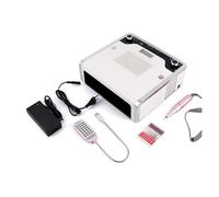 Dépoussiéreur, Ensemble de Machine à ongles 3 en 1, avec sèche-ongles lampe LED 108W, aspirateur puissant et perceuse à ongles électrique, Machine de manucure