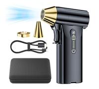 Dépoussiéreur sans fil rechargeable - 130 000 tr/min - Nettoyeur d'air électrique portable puissant | Outil de nettoyage multifonction pour nettoyage de précision de la caméra de voiture