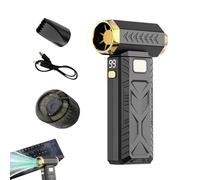 Dépoussiéreur sans fil, ventilateur à poussière rechargeable par USB avec ventilateur à turbine à 3 vitesses, outil de nettoyage portable pour clavier, électronique, voiture, pelouse,