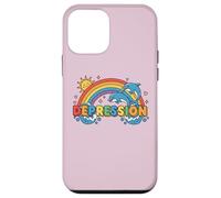 DÉPRESSION avec Arc-en-Ciel ET Dauphins Coque pour iPhone 12 Mini