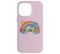 DÉPRESSION avec Arc-en-Ciel ET Dauphins Coque pour iPhone 14 Pro Max