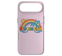 DÉPRESSION avec Arc-en-Ciel ET Dauphins Coque pour iPhone Air