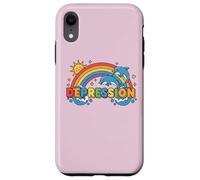 DÉPRESSION avec Arc-en-Ciel ET Dauphins Coque pour iPhone XR