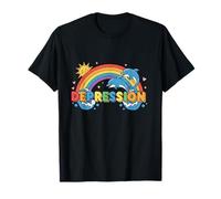 DÉPRESSION avec Arc-en-Ciel ET Dauphins T-Shirt