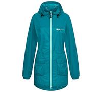 Deproc Active Manteau de Pluie pour Femme avec Capuche imperméable et Coupe-Vent Lynn Veste, Aruba Blue, 40