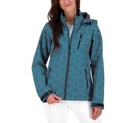 Deproc Active Shelby Peak Veste Softshell pour Femme avec Capuche Amovible, Bleu Marine, 50 Große Größen