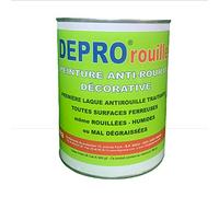 Deproma Peinture anticorrosion - Peinture pour Fer - Glycéro Antirouille - Sans sous-couche directe sur rouille - 2.5kg (Blanc)