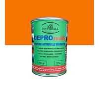 DEPROMA | Peintures glycéro | fer antirouille métaux | 200gr | Protection contre la rouille | peinture ferronerie - Orange T.P - RAL 2008