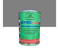 DEPROMA | Peintures glycéro | fer antirouille métaux | 200gr | Protection contre la rouille | peinture ferronerie - Gris Clair - RAL 7037