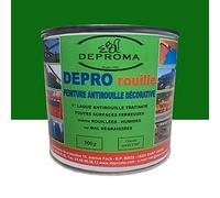DEPROMA | Peintures glycéro | fer antirouille métaux | 500g | Protection contre la rouille - Vert foret