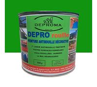 DEPROMA | Peintures glycéro | fer antirouille métaux | 500gr | Protection contre la rouille - Vert jardin