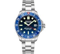 Depth Charge Charge Stainless Steel Blue Dial Dive Watch Argent et bleu Taille unique Male