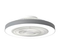 Depuley Ventilateur de plafond encastré: Ventilateurs de plafond discrets de 20 pouces pour chambre à coucher avec éclairage - Application et télécommande Ventilateur sans pales gris pour cuisine