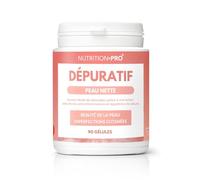 Dépuratif - 90 gélules | Purification & Revitalisation de la Peau | Synergie de Bardane, Pensée Sauvage, Bouleau & Fumeterre | Acné, Rougeurs & Imperfections | 100% Naturel | Fabriqué en France